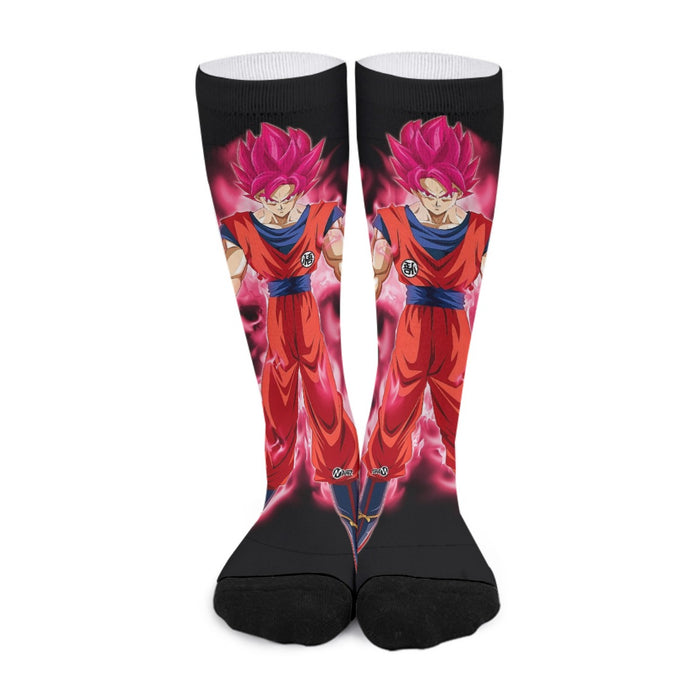 Dragon Ball Super Son Goku Red Kaioken Ultra Instinct Socks