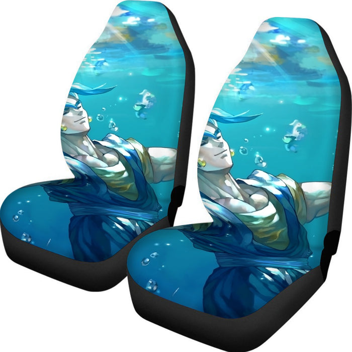 DBZ Relax Gogeta Ocean Blue Saiyan SSGSS Dope Design Car Seat Cover