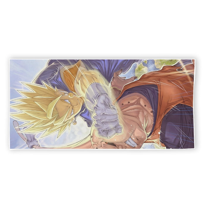 Dragon Ball Z Vegito Punching Super Buu Beach Towel