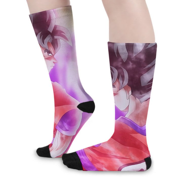 Dragon Ball Super Goku Kaioken Cool Purple Aura Casual Socks