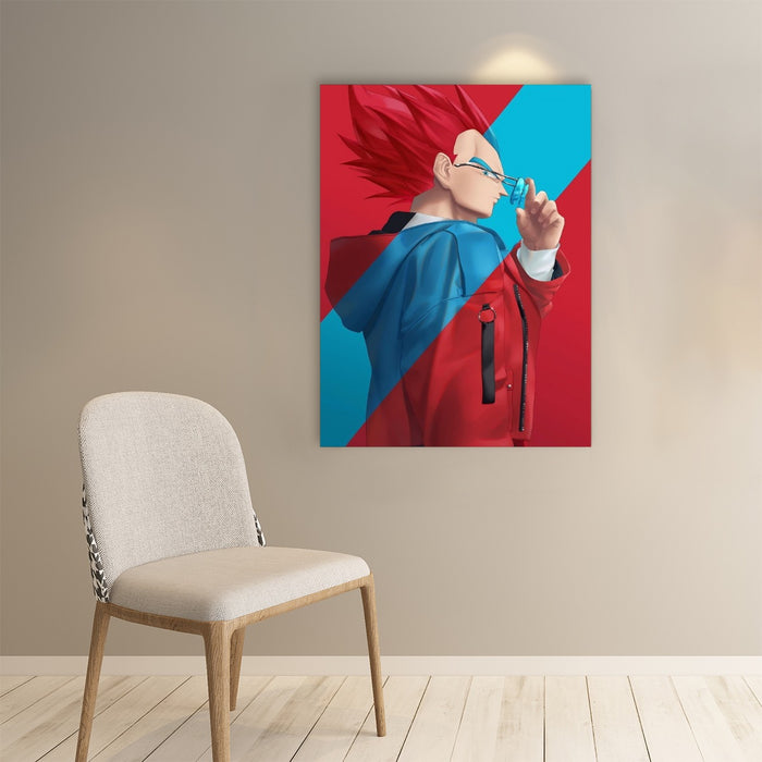 Cool Vegeta Businessman Design Dragon Ball Z Paper poster