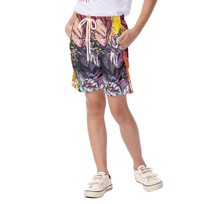 Dragon Ball Z Vegeta God Kid's Beach Shorts