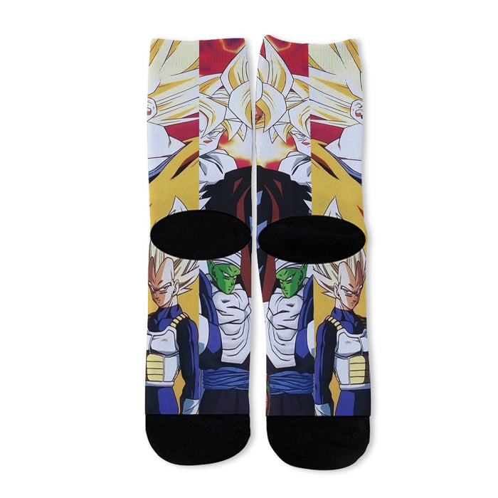 Dragon Ball Z Angry Super Saiyan Fighters Socks