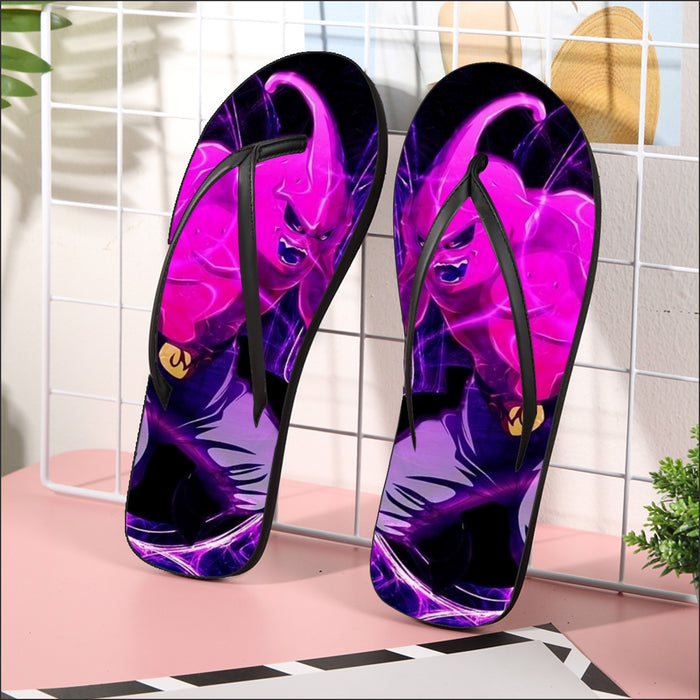 Dragon Ball Kid Buu Madness Destruction Dope Design Trending Flip Flops