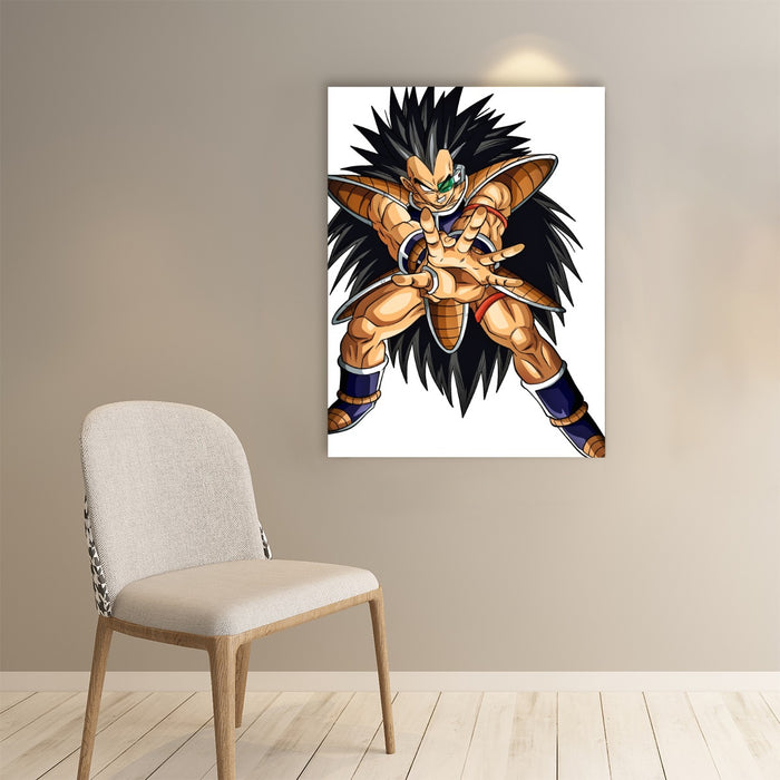 Dragon Ball Z Awesome Saiyan Raditz Fighter Stance Paper poster