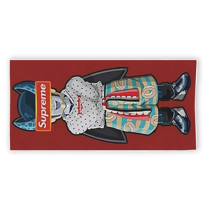 Supreme Villain Perfect Cell Red Simple Streetwear Beach Towel