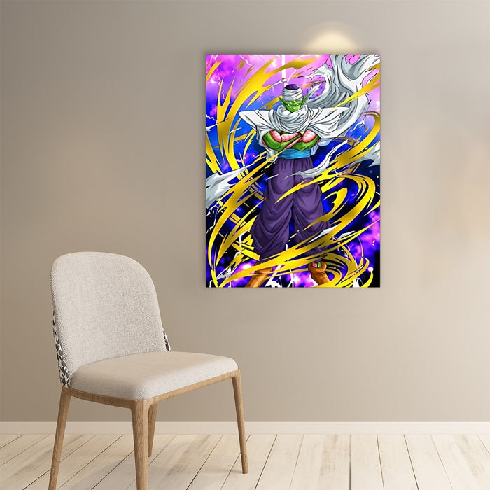 Dragon Ball Angry Piccolo Waiting Fight Aura Yellow Fashion Paper poster