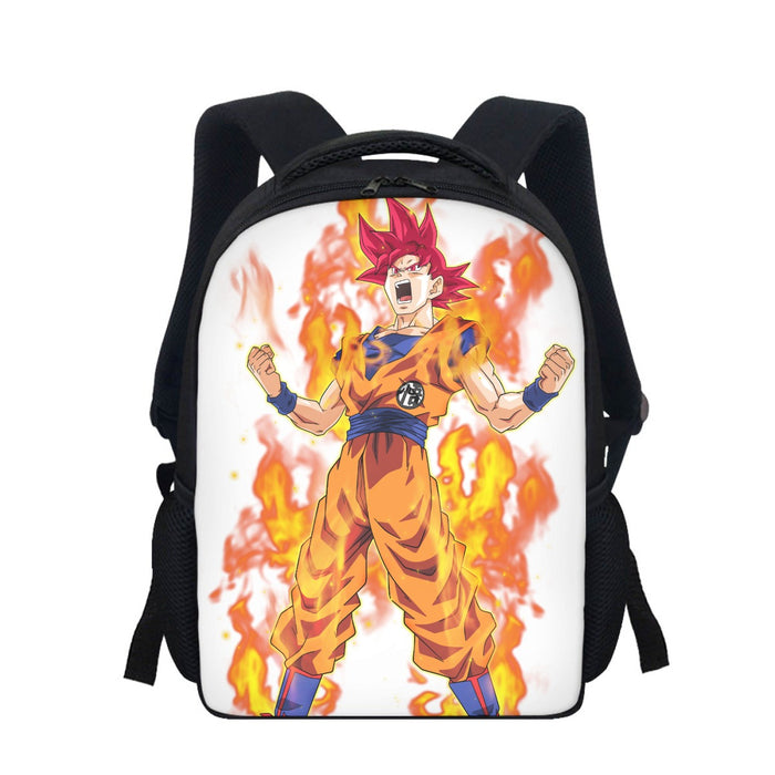 Awesome Goku Super Saiyan God Transformation DBZ Backpack