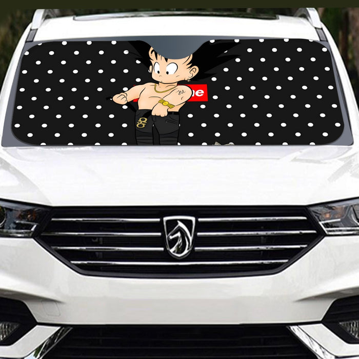 Dragon Ball Supreme Goku Kid Gangster Style Cool Windshield Sunshade