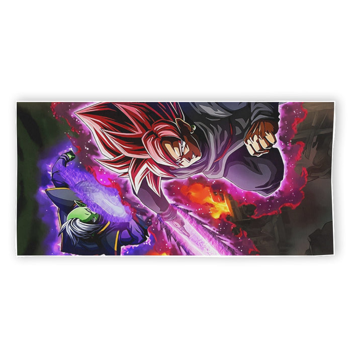 DBZ Goku Black Zamasu Super Saiyan Rose Dope Vibe Beach Towel