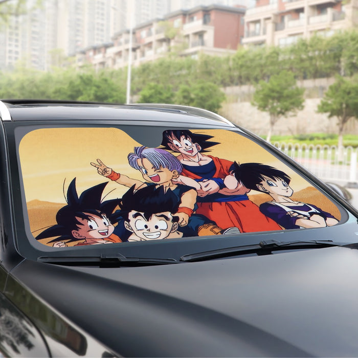 Dragon Ball Son Goku Happy Family Windshield Sunshade