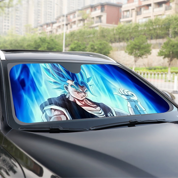 Dragon Ball Z Super Saiyan Vegito Blue Charge Aura Windshield Sunshade