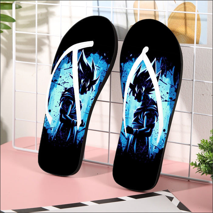 Awesome Goku Blue Design Dragon Ball Z  Flip Flops