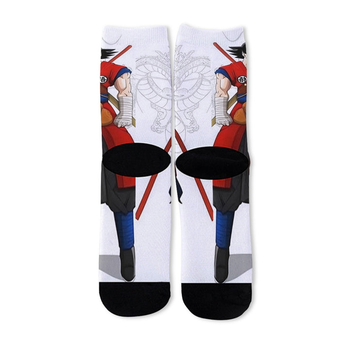 Dragon Ball Z Cool Adult Goku Fighter Attire Shenron Socks