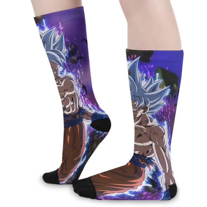 Dragon Ball Goku Ultra Instinct Power Up Vibrant 3D Socks