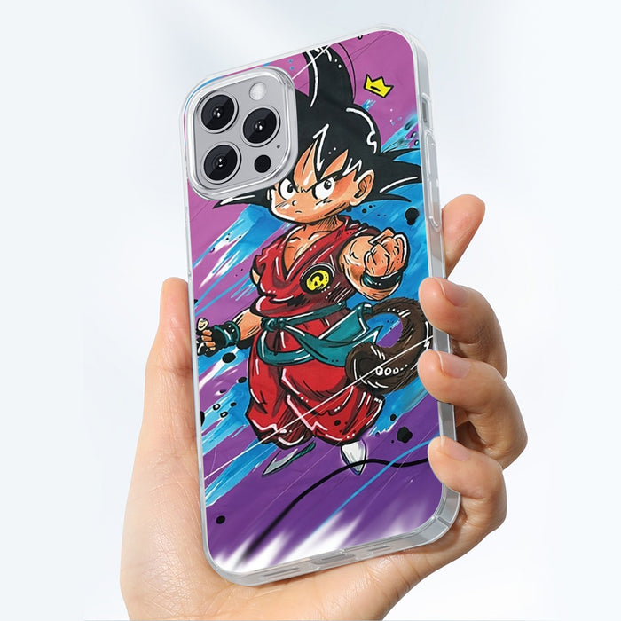 Dragon Ball Z  Kid Goku Graffiti Painting iPhone 14 Case