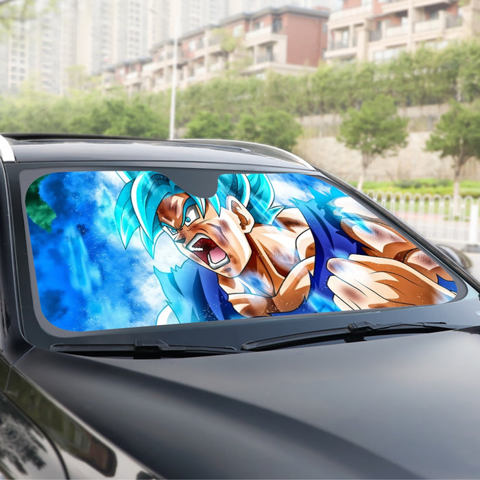 Dragon Ball Goku Blue Kaioken Ultra Instinct Epic 3D Windshield Sunshade