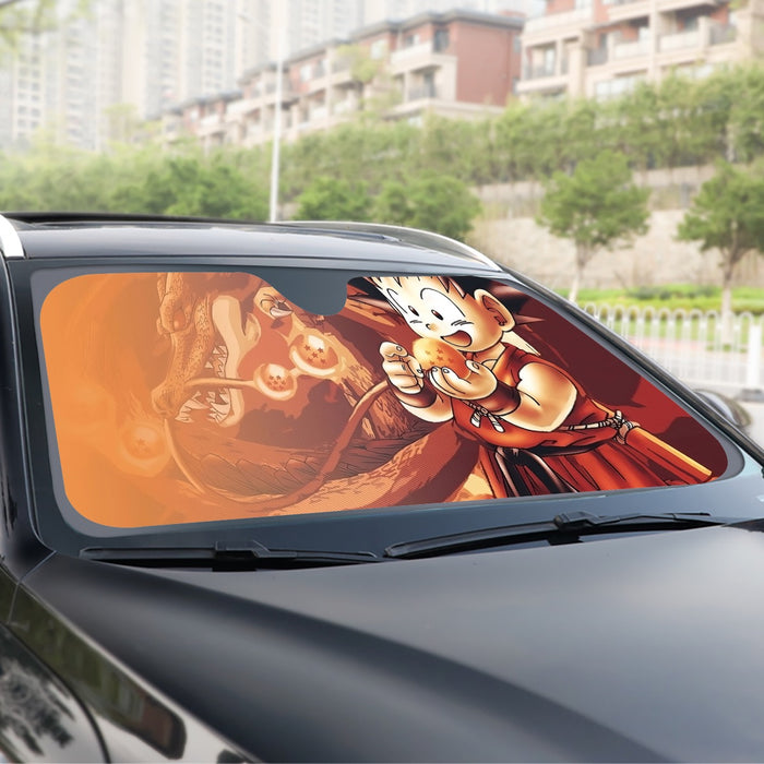 Kid Goku Dragon Ball Windshield Sunshade