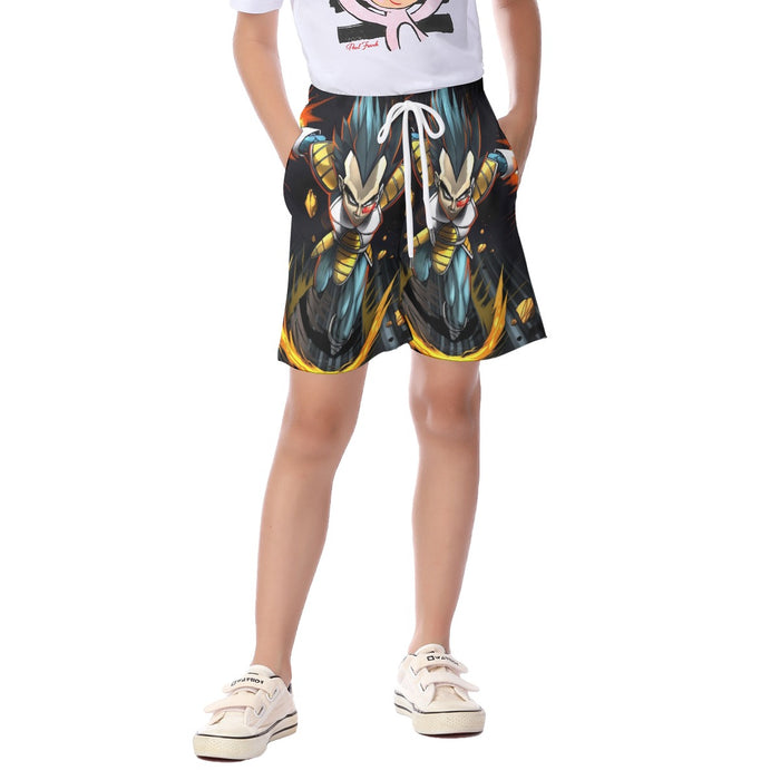 Dragon Ball Armored Vegeta Double Galick Cannon Dope  Kid's Beach Shorts