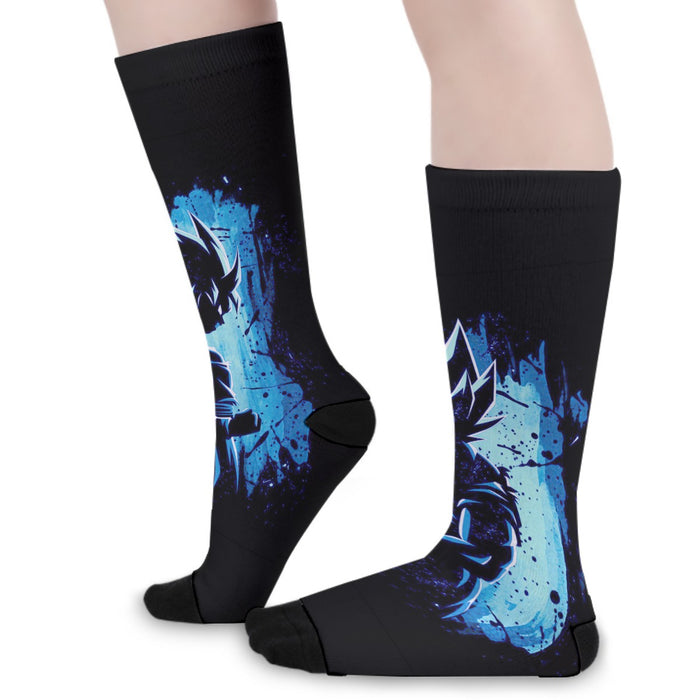 Awesome Goku Blue Design Dragon Ball Z Socks