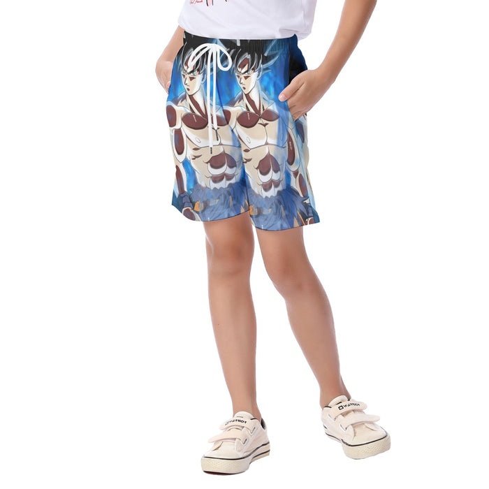 Dragon Ball Super Son Goku Ultra Instinct Cool Casual Kid's Beach Shorts