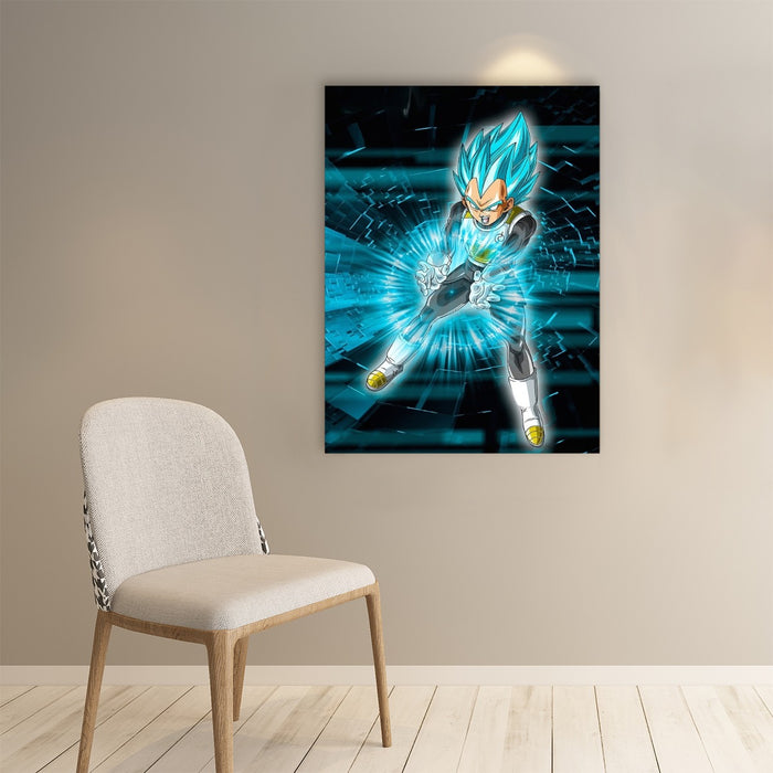 Dragon Ball Super Vegeta Blue Double Galick Gun Epic Paper poster