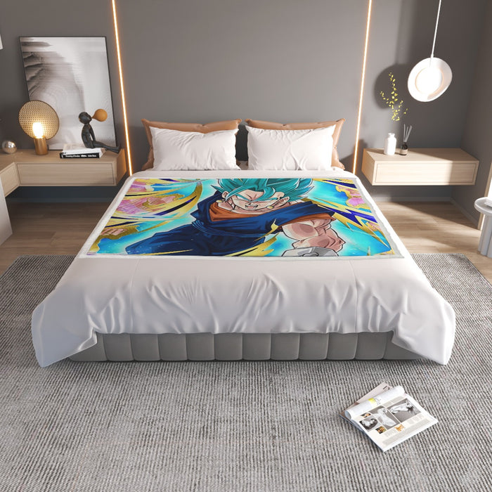 Dragon Ball Super Vegito Ultra Instinct Cool Colorful Household Warm Blanket