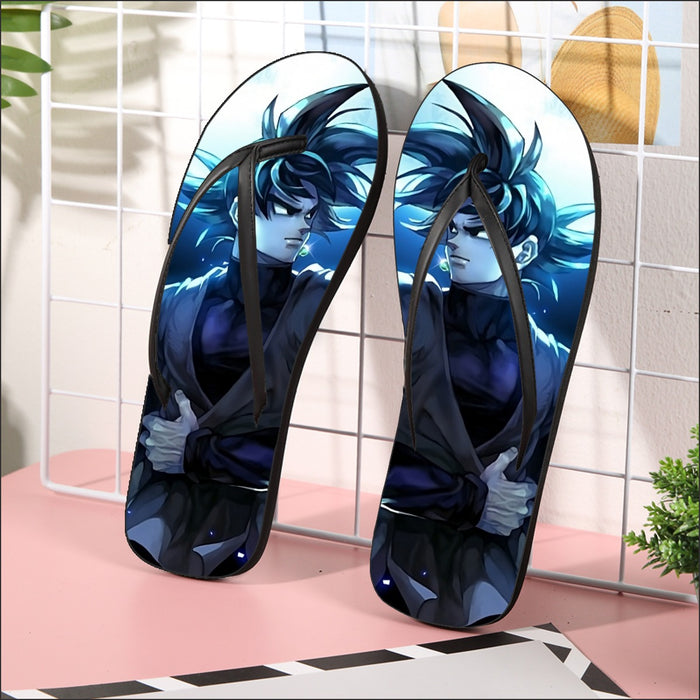 Dragon Ball Super Goku Black Cool Night Blue Sea Flip Flops