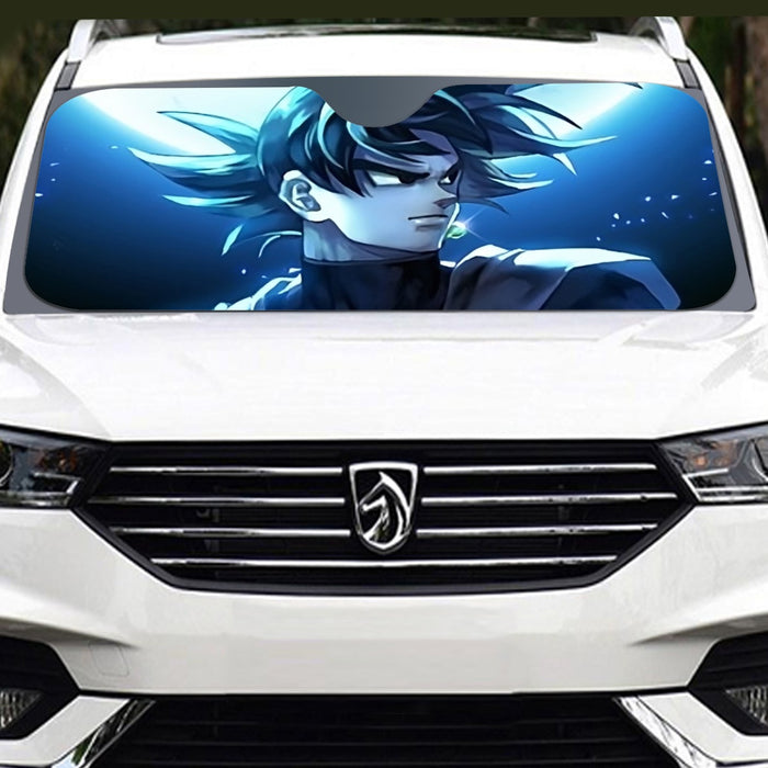 Dragon Ball Super Goku Black Cool Night Blue Sea  Windshield Sunshade