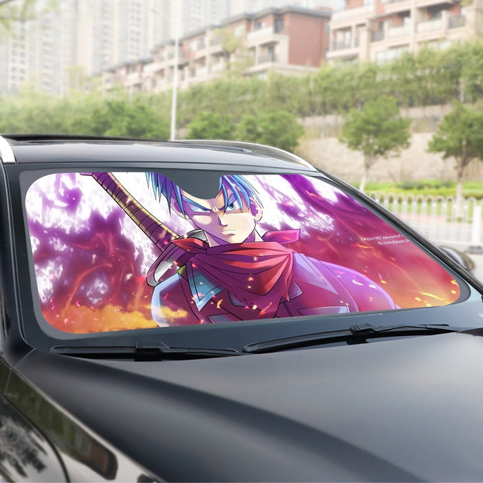 Future Trunks DBS Powerful Fighter Super Saiyan Cool Trendy Windshield Sunshade