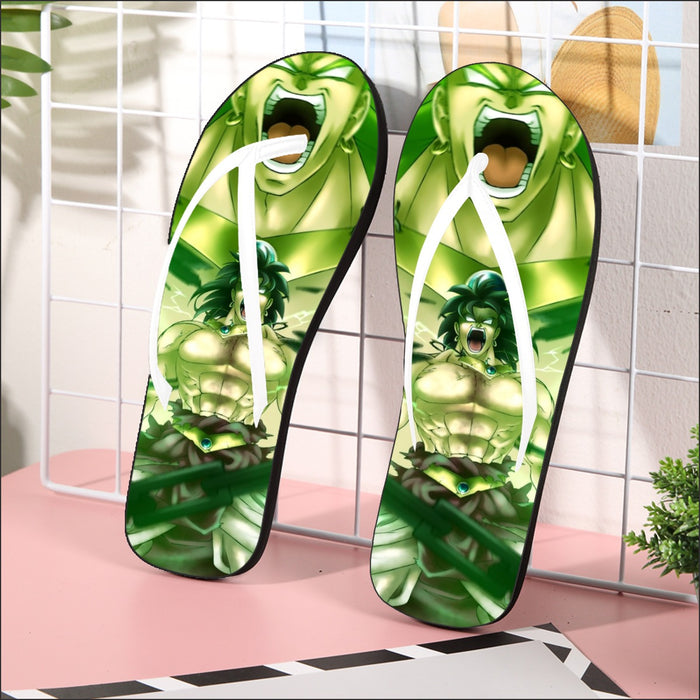 Dragon Ball Legendary Super Saiyan Broly 3D Full Print Streetwear Design Flip Flops