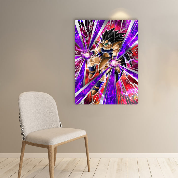 Dragon Ball Z Vibrant Saiyan Raditz Radiant Light Paper poster