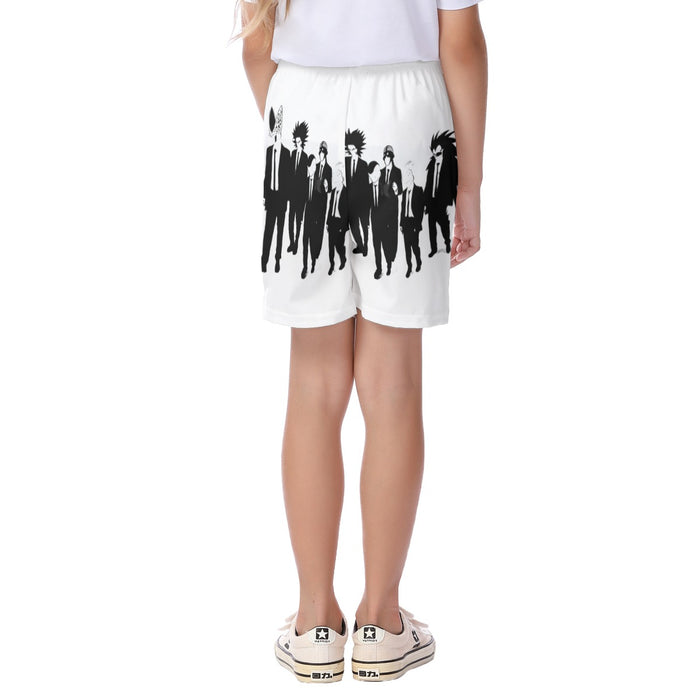 Dragon Ball Characters With Reservoir Dogs Movie Pose Kid's Beach Shorts