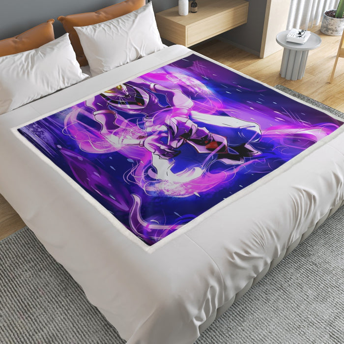 DBZ Mighty Destruction God Beerus Egyptian Cat Sport Design Household Warm Blanket