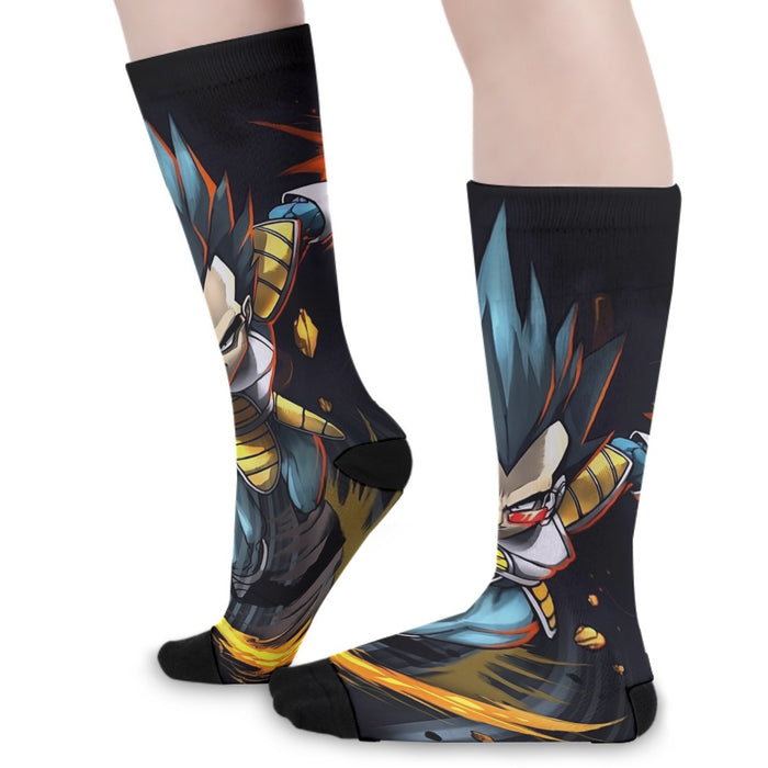 Dragon Ball Armored Vegeta Double Galick Cannon Dope Socks