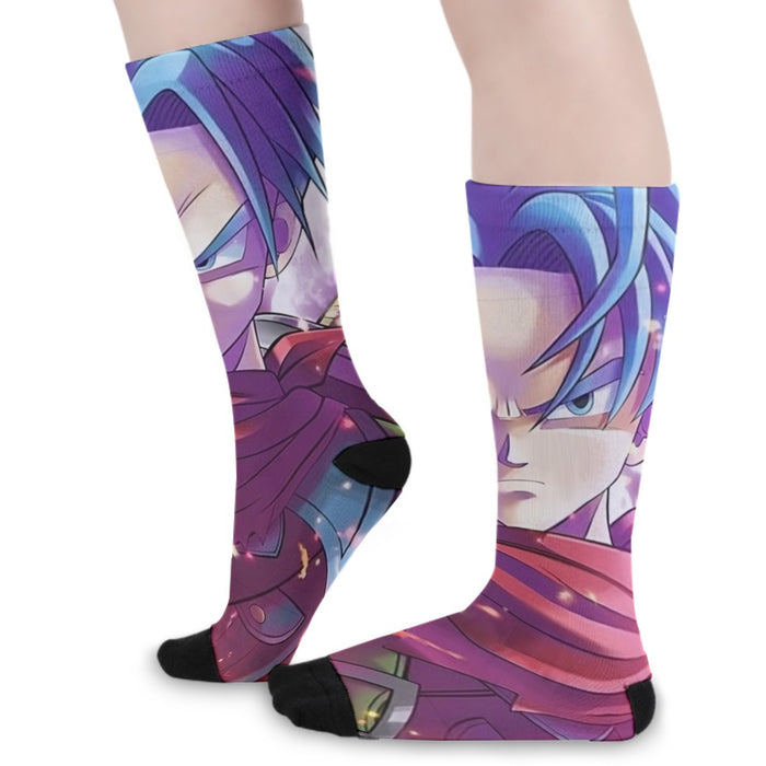 Future Trunks DBS Powerful Fighter Super Saiyan Cool Trendy Socks