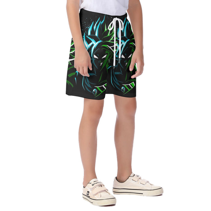 Dragon Ball Super Super Broly Kid's Beach Shorts