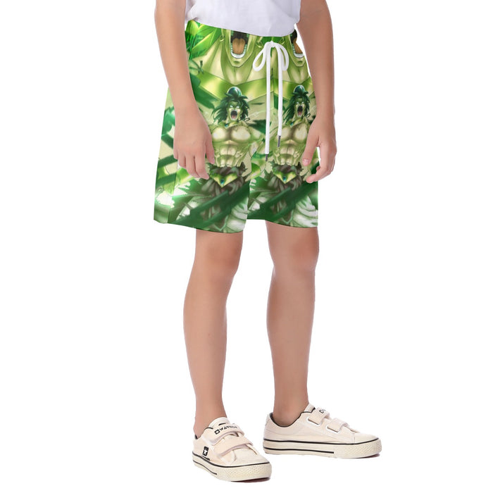 Dragon Ball Legendary Super Saiyan Broly 3D Full Print Streetwear Design Kid's Beach Shorts