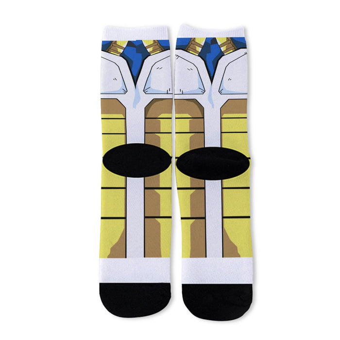 Dragon Ball Z Vegeta Cool Blue Battle Armor Cosplay Socks