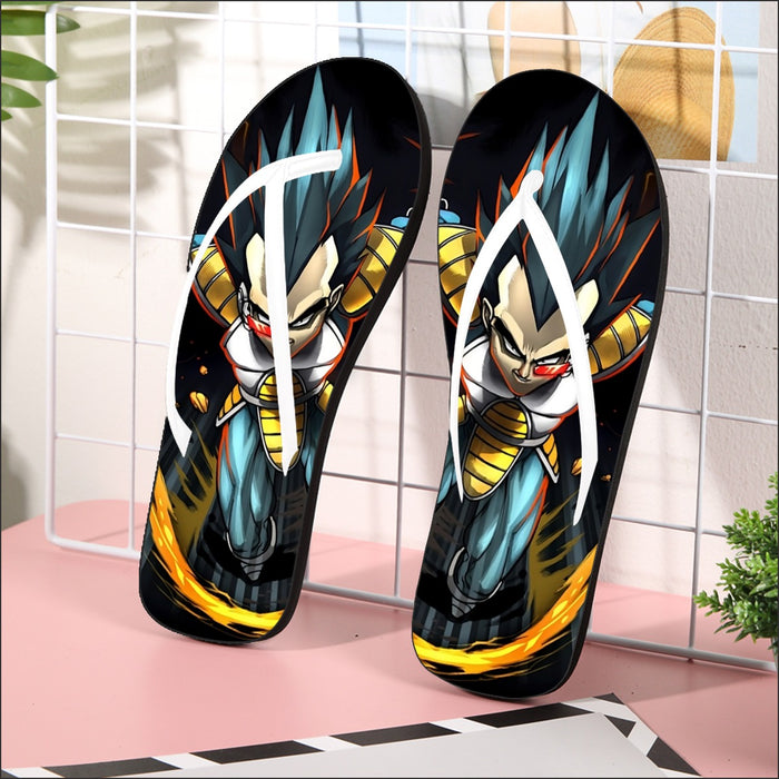 Dragon Ball Armored Vegeta Double Galick Cannon Dope Flip Flops