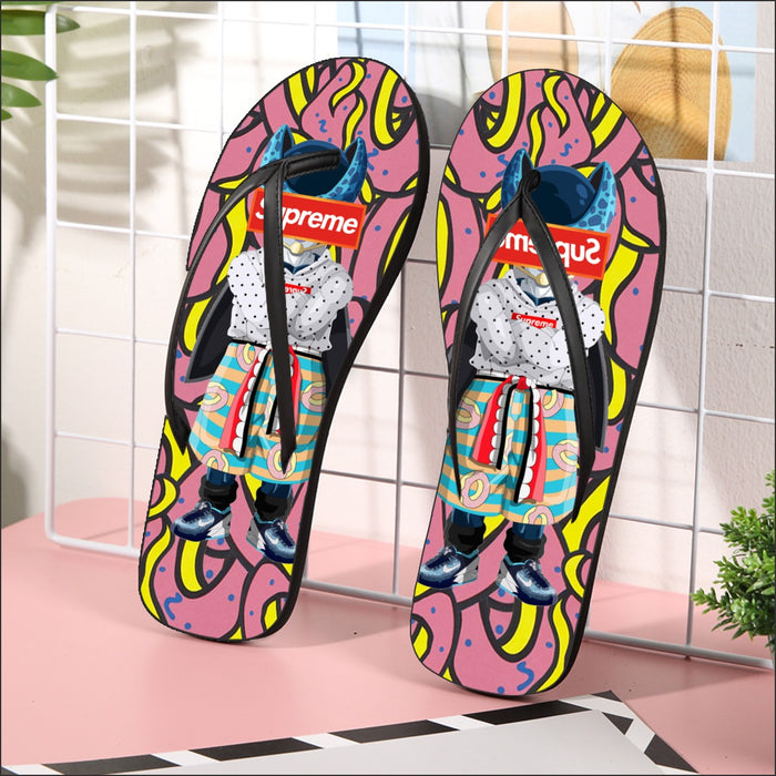 Modern Art Supreme Villain Perfect Cell Streetwear Flip Flops