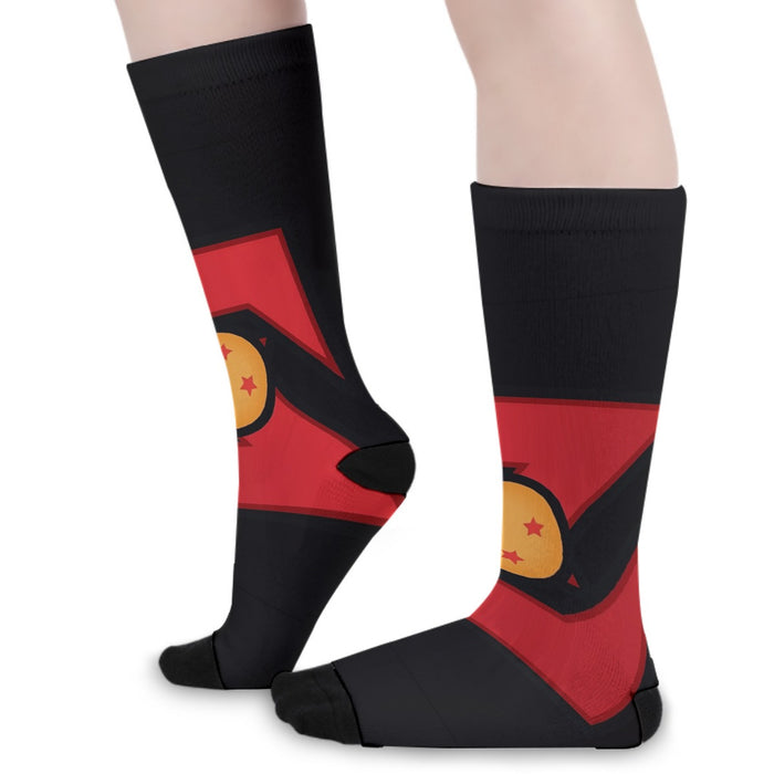 Dragon Ball Z Logo Four Star Dragon Ball Cool Design Socks