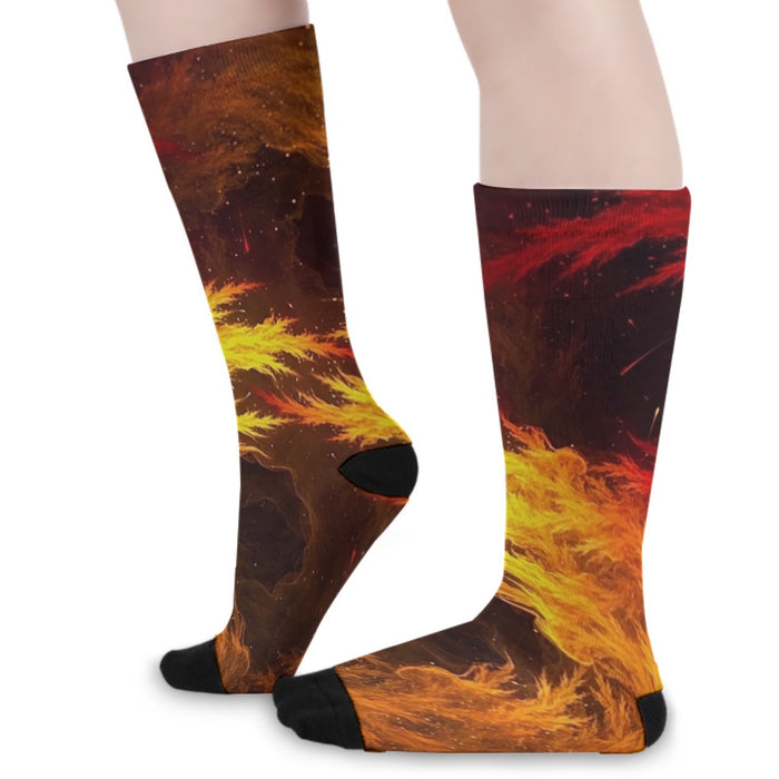 Dragon Ball Z Super Saiyan Orange Aura Dope Streetwear Socks