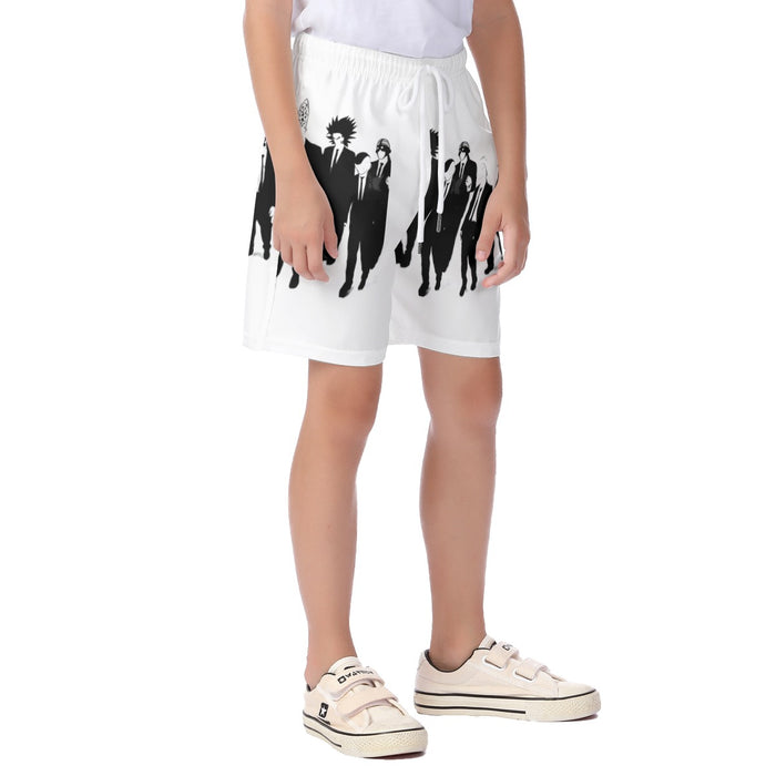 Dragon Ball Characters With Reservoir Dogs Movie Pose Kid's Beach Shorts