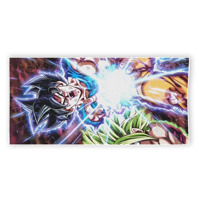 Dragon B Z Son Goku Powerful Kamehameha Released Beach Towel