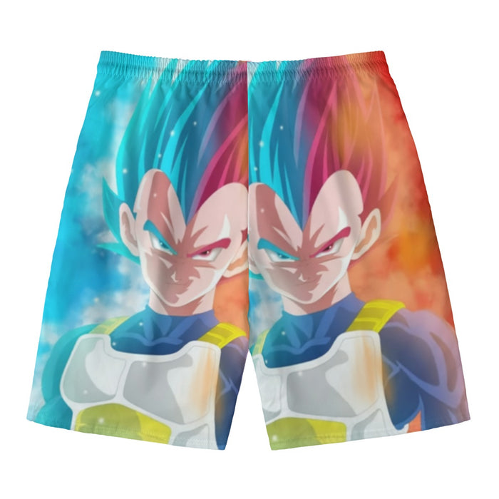 DBZ Vegeta Super Saiyan God Blue SSGSS Cool Portraits Beach Pants