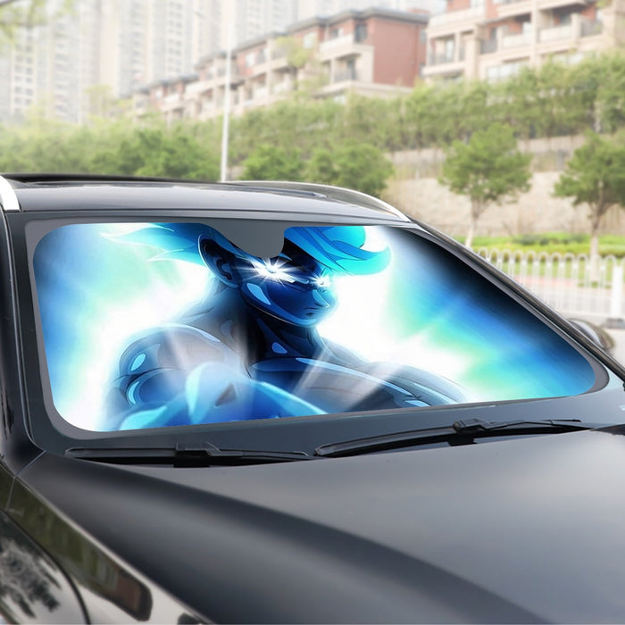 Dragon Ball Super Blue Son Goku Epic Ultra Instinct Windshield Sunshade