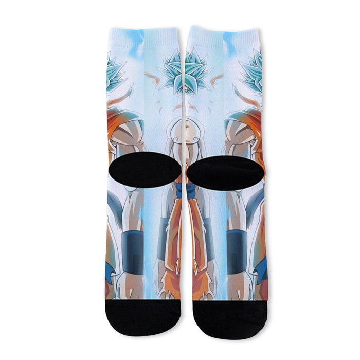 Dragon Ball Serious Super Saiyan Goku 2 Blue Epic Aura Socks