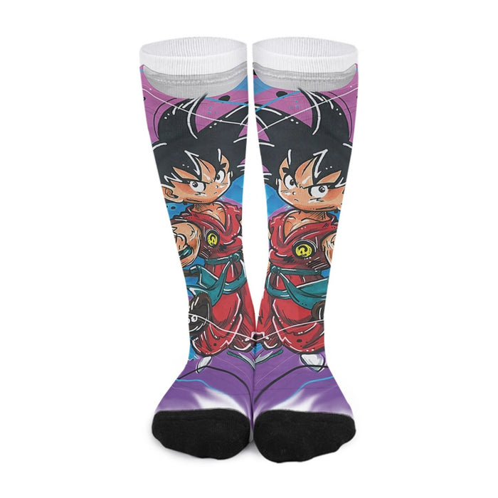 Dragon Ball Z  Kid Goku Graffiti Painting Socks