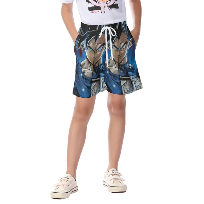 Dragon Ball Z Shirt  SSJ Goku x SSJ Vegeta Fusion Kid's Beach Shorts